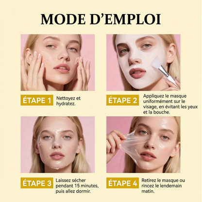 Mode d'emploi du masque de nuit peel-off