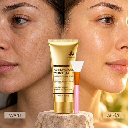 Masque peel-off de nuit éclat au curcuma